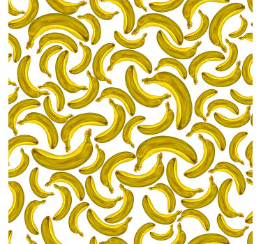 Yellow blind with banana pattern - TenStickers