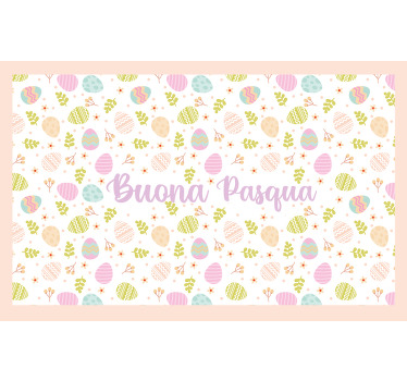 Yellow blind buona pasqua italiana - TenStickers
