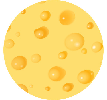 Yellow blind swiss cheese design - TenStickers