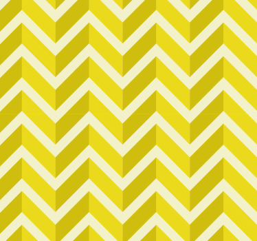 Yellow blind with geometric arrow pattern - TenStickers