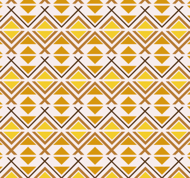 Yellow blind with geometric graphic design - TenStickers