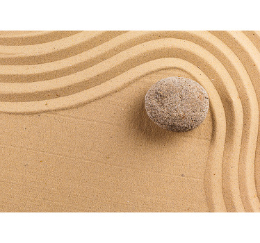 Beige blind textured zen sphere - TenStickers