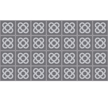 グレー ブラインド バルセロナのパノットビニールマット - TENSTICKERS