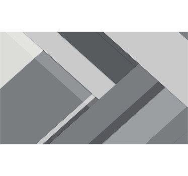 グレー ブラインド ジオメトリックグレー - TENSTICKERS