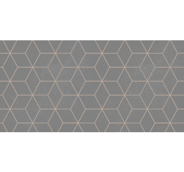 グレー ブラインド 幾何学的グレー六角形パターン - TENSTICKERS