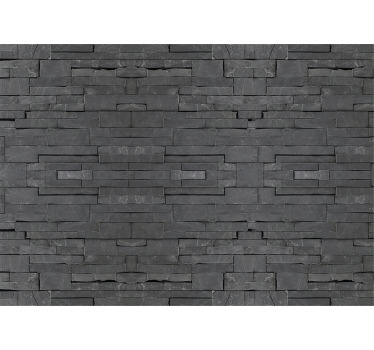 Grey blind with black brick design - TenStickers