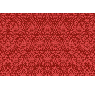 Red blind with baroque pattern design - TenStickers
