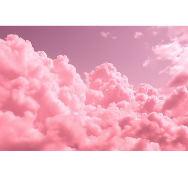 Pink blind for a dreamy pink fluffy sky - TenStickers