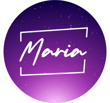 ブラインド 紫 銀河の名前入り - TENSTICKERS