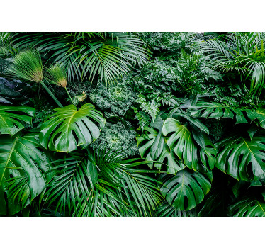 Green blind - bright jungle wallpaper - TenStickers
