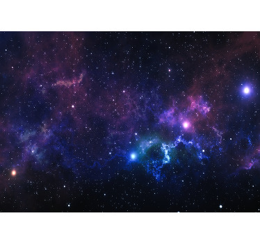 Living room blind universe with thousands of stars - TenStickers