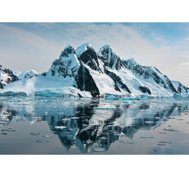 Living room blind 3d hidden iceberg design - TenStickers