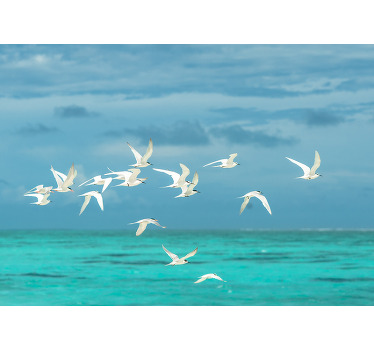 Living room blind with soaring birds design - TenStickers