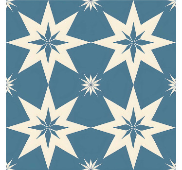 Toile fenêtre bleu design étoilé bleu - TenStickers