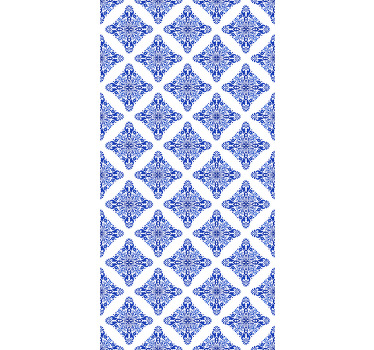Toile fenêtre bleu à motifs bleus - TenStickers