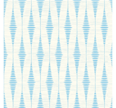 Toile fenêtre bleu ikat rabaul clair - TenStickers