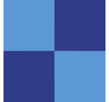 Toile fenêtre bleu motif sombre et bleu - TenStickers