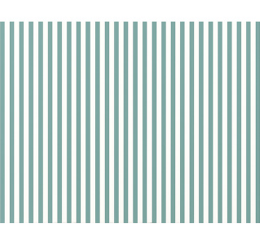 Toile fenêtre bleu rayures teal - TenStickers