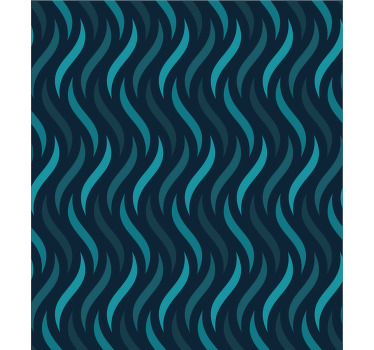 Toile fenêtre bleu texture ondulée - TenStickers