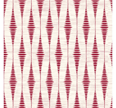 Modern blind red rabaul ikat design - TenStickers