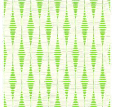 Modern blind in green rabaul ikat design - TenStickers