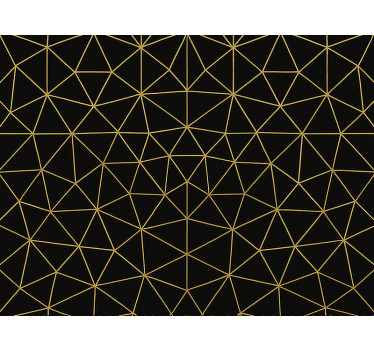 Store enrouleur moderne toile géométrique or nuit - TenStickers