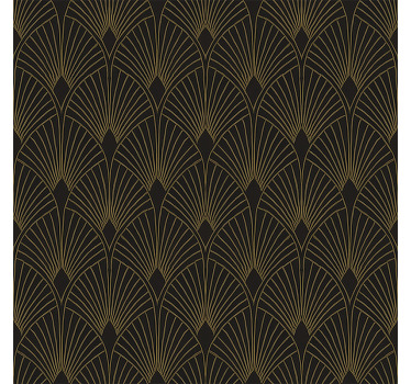 Store enrouleur moderne ventilateur déco doré - TenStickers