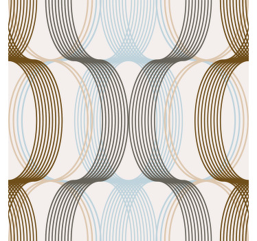 Modern blind with curved lines - TenStickers