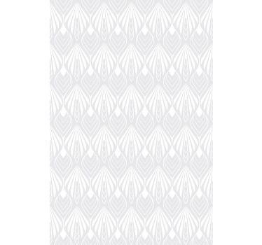 Modern blind with white and grey leaf pattern - TenStickers
