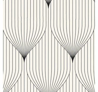 Modern blind with symmetrical decorative feathers - TenStickers