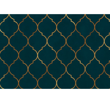 Store enrouleur moderne marocain doré - TenStickers