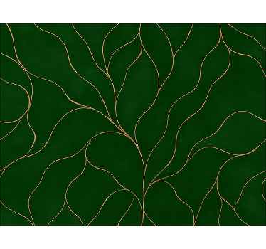 Estor enrollable moderno textura de mármol verde y oro - TenVinilo