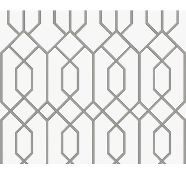 Modern blind grey geometric design - TenStickers