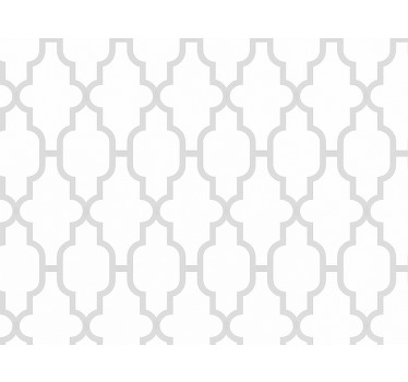 Modern blind in grey geometric design - TenStickers