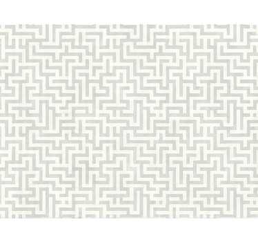 Modern blind silver labyrinth pattern - TenStickers