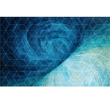 Niebieska roleta w abstrakcyjnym tle - TenStickers