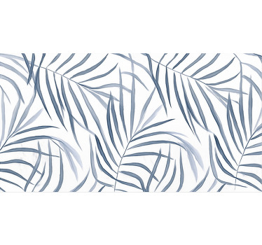 Niebieska roleta w cienkie liście - TenStickers