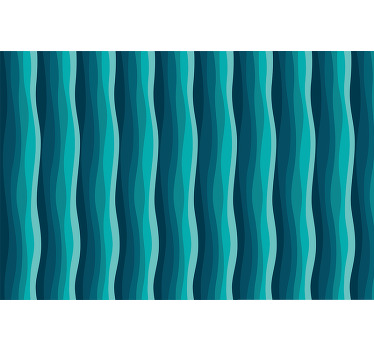 Estor enrollable azul diseño de olas - TenVinilo