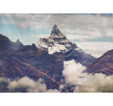 Rolgordijn woonkamer alpamayo pieks - TenStickers