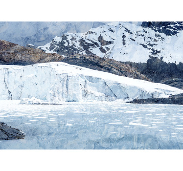 Rolgordijn woonkamer pastoruri gletsjer - TenStickers