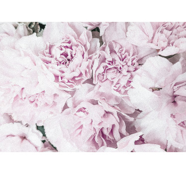 Rolgordijn woonkamer elegant ontwerp van roze pioenen - TenStickers