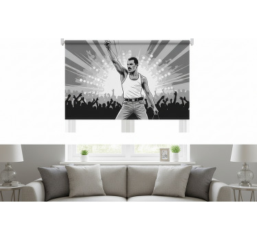 Rolgordijn woonkamer freddie in wembley - TenStickers