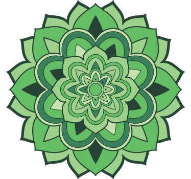 Store enrouleur vert mandala vert - TenStickers