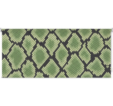 Rolgordijn groen abstract slangenhuid - TenStickers