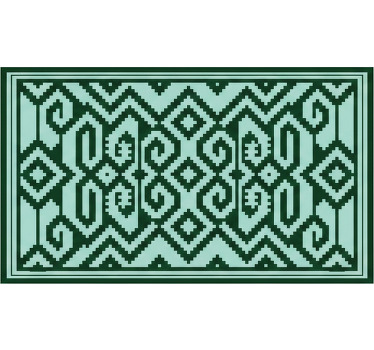 Estor enrollable verde colores verdes mapuche - TenVinilo