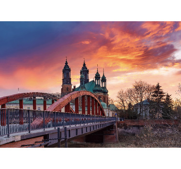 Rolgordijn woonkamer poznań - TenStickers