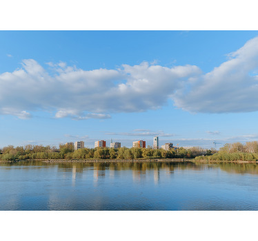 Rolgordijn woonkamer warsaw aan de wisla - TenStickers
