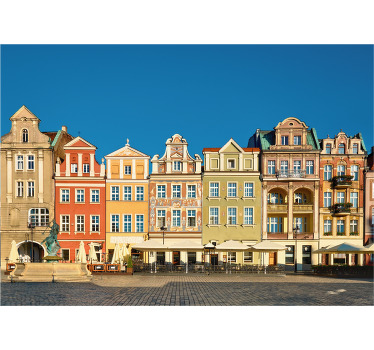 Rolgordijn woonkamer poznań marktplein - TenStickers