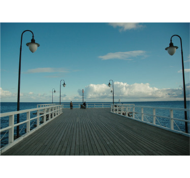 Rolgordijn woonkamer molo in sopot - TenStickers