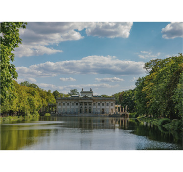 Rolgordijn woonkamer Łazienki park in warschau - TenStickers